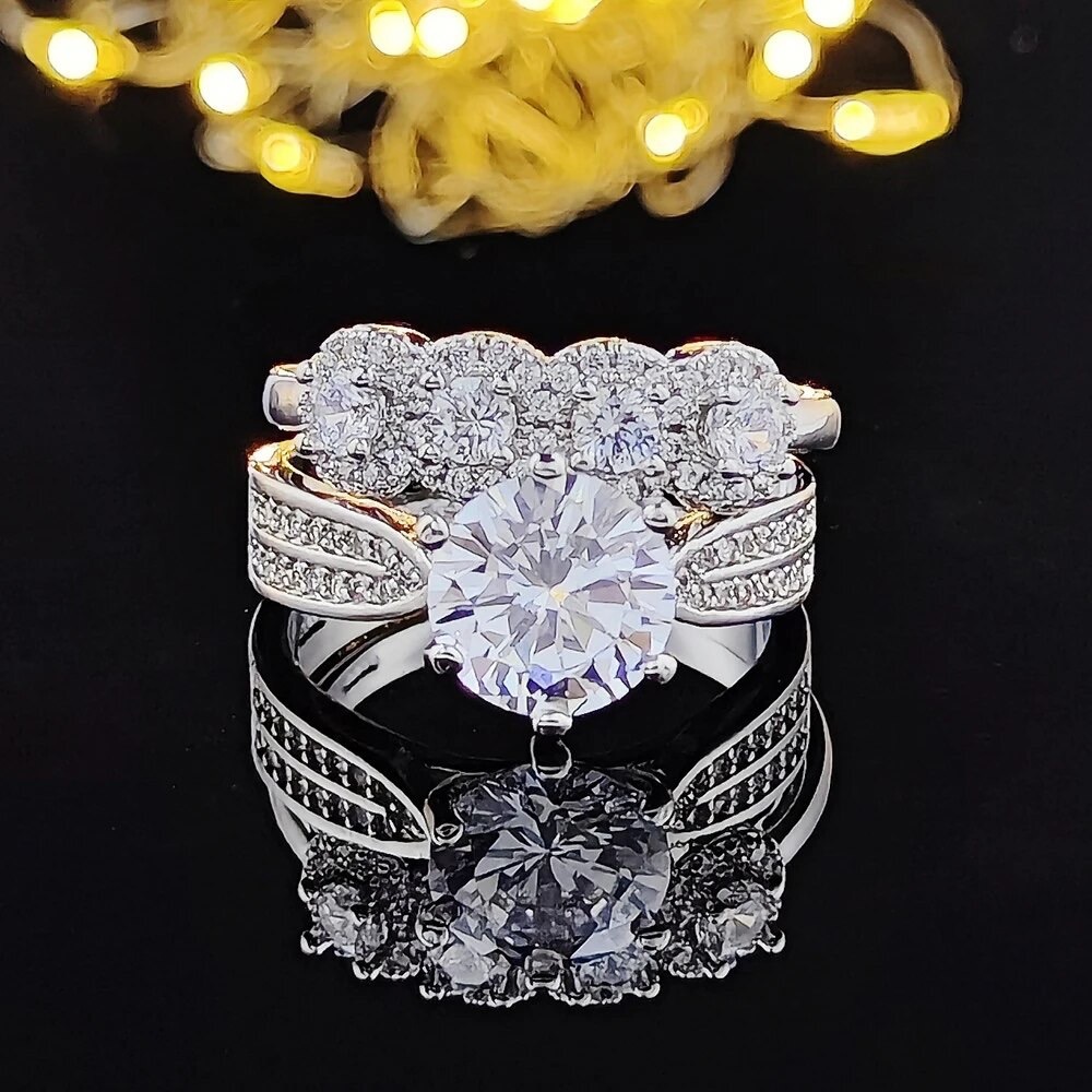 Beautiful Sparkling Diamond Jewelry Set - Picture 4 of 4